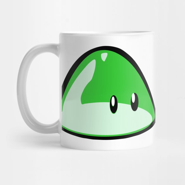 Green Blob Slime Face Emoticon by AnotherOne